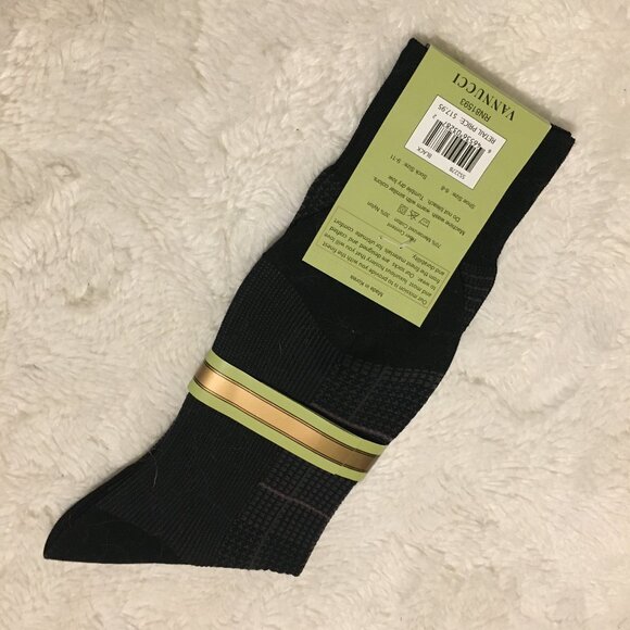 NWT Korean Vannucci Couture Luxury Socks - Picture 2 of 5